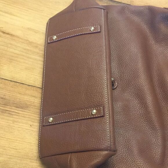 Dooney & Bourke Samba Hobo Logo Loc Sac Brown Pebbled Leather - Picture 5 of 17